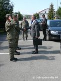 Nvteva ministra obrany u enistov v Michalovciach